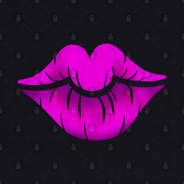 Purple Lips by SisterSpyder923